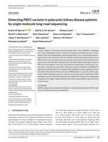 Detecting PKD1 variants in polycystic kidney disease patients by single-molecule long-read sequencing
