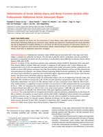 Determinants of Acute Kidney Injury and Renal Function Decline After Endovascular Abdominal Aortic Aneurysm Repair