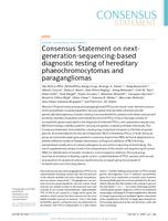 Consensus Statement on next-generation-sequencing-based diagnostic testing of hereditary phaeochromocytomas and paragangliomas