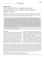 Next Generation Flow for highly sensitive and standardized detection of minimal residual disease in multiple myeloma