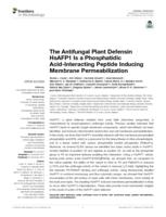 The Antifungal Plant Defensin HsAFP1 Is a Phosphatidic Acid-Interacting Peptide Inducing Membrane Permeabilization
