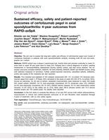 Sustained efficacy, safety and patient-reported outcomes of certolizumab pegol in axial spondyloarthritis: 4-year outcomes from RAPID-axSpA