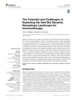 The Potential and Challenges of Exploiting the Vast But Dynamic Neoepitope Landscape for Immunotherapy