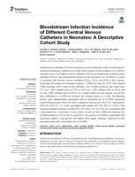 Bloodstream infection incidence of Different central Venous catheters in neonates: a Descriptive cohort study