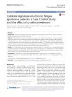 Cytokine signatures in chronic fatigue syndrome patients: a Case Control Study and the effect of anakinra treatment