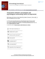 Associations between chronotypes and psychological vulnerability factors of depression