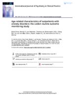 Age-related characteristics of outpatients with anxiety disorders: the Leiden routine outcome monitoring study