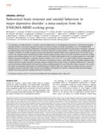 Subcortical brain structure and suicidal behaviour in major depressive disorder: a meta-analysis from the ENIGMA-MDD working group
