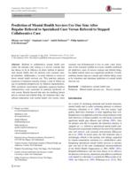 Prediction of Mental Health Services Use One Year After Regular Referral to Specialized Care Versus Referral to Stepped Collaborative Care