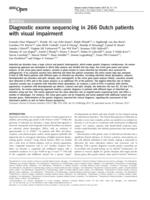 Diagnostic exome sequencing in 266 Dutch patients with visual impairment