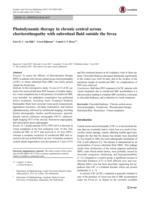 Photodynamic therapy in chronic central serous chorioretinopathy with subretinal fluid outside the fovea