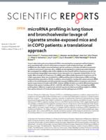 microRNA profiling in lung tissue and bronchoalveolar lavage of cigarette smoke-exposed mice and in COPD patients: a translational approach