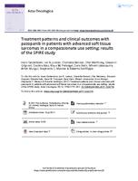 Treatment patterns and clinical outcomes with pazopanib in patients with advanced soft tissue sarcomas in a compassionate use setting: results of the SPIRE study