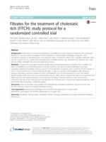 Fibrates for the treatment of cholestatic itch (FITCH): study protocol for a randomized controlled trial