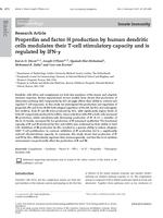 Properdin and factor H production by human dendritic cells modulates their T-cell stimulatory capacity and is regulated by IFN-