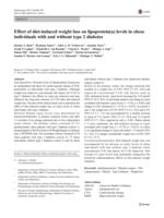 Effect of diet-induced weight loss on lipoprotein(a) levels in obese individuals with and without type 2 diabetes