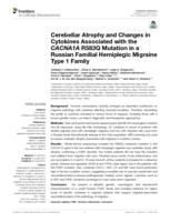 Cerebellar Arophy and changes in Cytokines Associated with the CACNA1A R583Q Mutation in a Russian Familial Hemiplegic Migraine Type 1 Family
