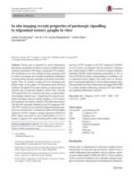 In situ imaging reveals properties of purinergic signalling in trigeminal sensory ganglia in vitro