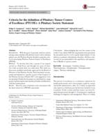 Criteria for the definition of Pituitary Tumor Centers of Excellence (PTCOE): A Pituitary Society Statement