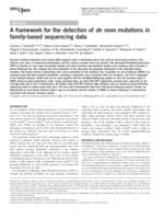 A framework for the detection of de novo mutations in family-based sequencing data