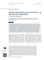 Structure and Function of the Left Atrium and Left Atrial Appendage AF and Stroke Implications