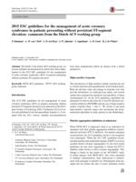 2015 ESC guidelines for the management of acute coronary syndromes in patients presenting without persistent ST-segment elevation: comments from the Dutch ACS working group