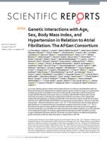 Genetic Interactions with Age, Sex, Body Mass Index, and Hypertension in Relation to Atrial Fibrillation: The AFGen Consortium
