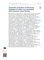 Systematic Evaluation of Pleiotropy Identifies 6 Further Loci Associated With Coronary Artery Disease