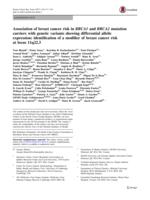 Association of breast cancer risk in BRCA1 and BRCA2 mutation carriers with genetic variants showing differential allelic expression: identification of a modifier of breast cancer risk at locus 11q22.3