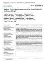 Repeated cervical length measurements for the verification of short cervical length