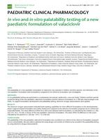 In vivo and in vitro palatability testing of a new paediatric formulation of valaciclovir
