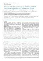 Causes and characteristics of medical student referrals to a professional behaviour board