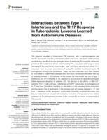 Interactions between Type 1 Interferons and the Th17 Response in Tuberculosis: Lessons Learned from Autoimmune Diseases
