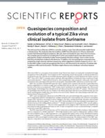 Quasispecies composition and evolution of a typical Zika virus clinical isolate from Suriname