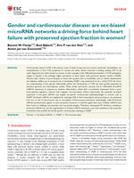 Gender and cardiovascular disease: are sex-biased microRNA networks a driving force behind heart failure with preserved ejection fraction in women?