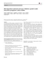 Diet-dependent acid load and type 2 diabetes: pooled results from three prospective cohort studies