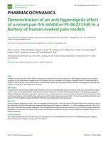 Demonstration of an anti-hyperalgesic effect of a novel pan-Trk inhibitor PF-06273340 in a battery of human evoked pain models