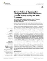 Serum Protein N-Glycosylation Changes with Rheumatoid Arthritis Disease Activity during and after Pregnancy