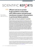 Effluent and serum protein N-glycosylation is associated with inflammation and peritoneal membrane transport characteristics in peritoneal dialysis patients