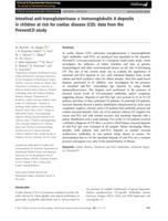 Intestinal anti-transglutaminase 2 immunoglobulin A deposits in children at risk for coeliac disease (CD): data from the PreventCD study