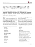 International development of four EORTC disease-specific quality of life questionnaires for patients with Hodgkin lymphoma, high- and low-grade non-Hodgkin lymphoma and chronic lymphocytic leukaemia