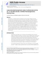 Large-scale pharmacogenomic study of sulfonylureas and the QT, JT and QRS intervals: CHARGE Pharmacogenomics Working Group