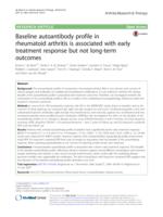 Baseline autoantibody profile in rheumatoid arthritis is associated with early treatment response but not long-term outcomes