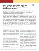 Antisense Long Non-Coding RNAs Are Deregulated in Skin Tissue of Patients with Systemic Sclerosis