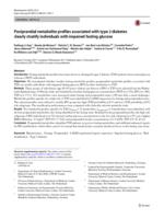 Postprandial metabolite profiles associated with type 2 diabetes clearly stratify individuals with impaired fasting glucose