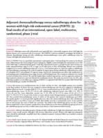 Adjuvant chemoradiotherapy versus radiotherapy alone for women with high-risk endometrial cancer (PORTEC-3): final results of an international, open-label, multicentre, randomised, phase 3 trial