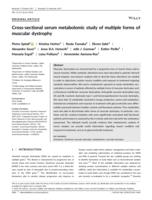 Cross-sectional serum metabolomic study of multiple forms of muscular dystrophy