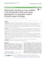 Inflammation functions as a key mediator in the link between ACPA and erosion development: an association study in Clinically Suspect Arthralgia