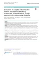 Evaluation of hospital outcomes: the relation between length-of-stay, readmission, and mortality in a large international administrative database