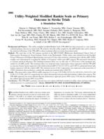 Utility-Weighted Modified Rankin Scale as Primary Outcome in Stroke Trials A Simulation Study